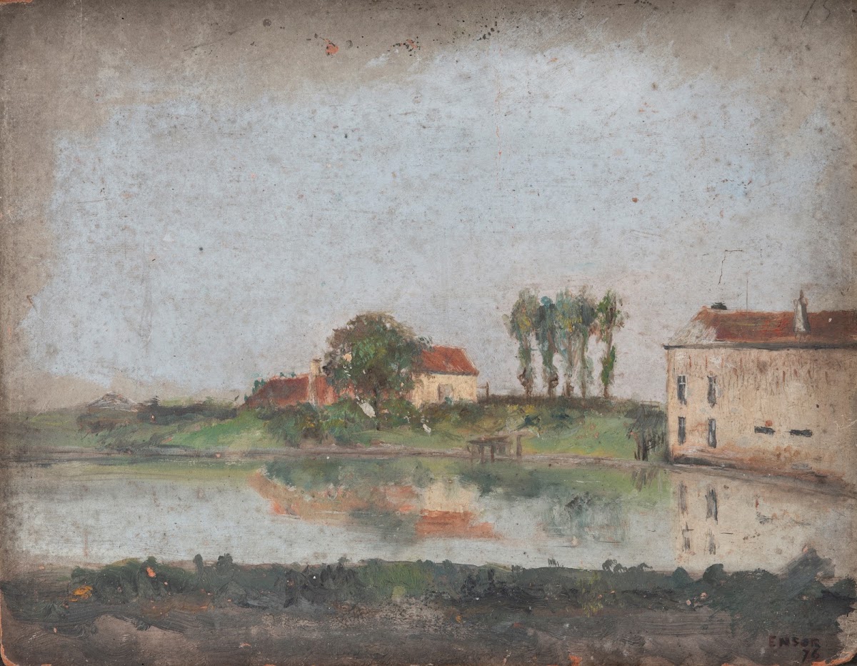 The garden at café Tivoli in Ostend 1876
