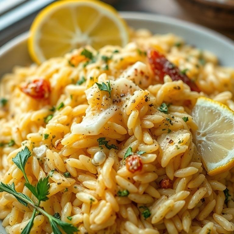 Lemon Herb Orzo Fresh Mediterranean Side – Easy Summer Side Dish