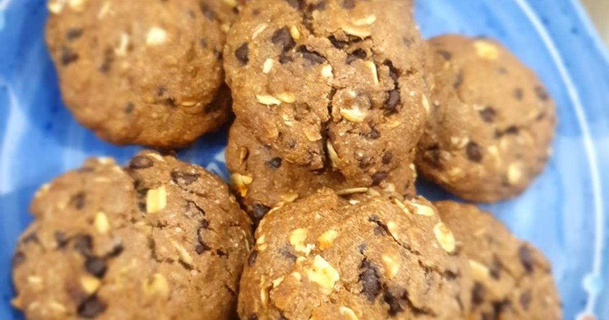 Bánh quy chocolate yến mạch bằng nồi chiên không dầu
