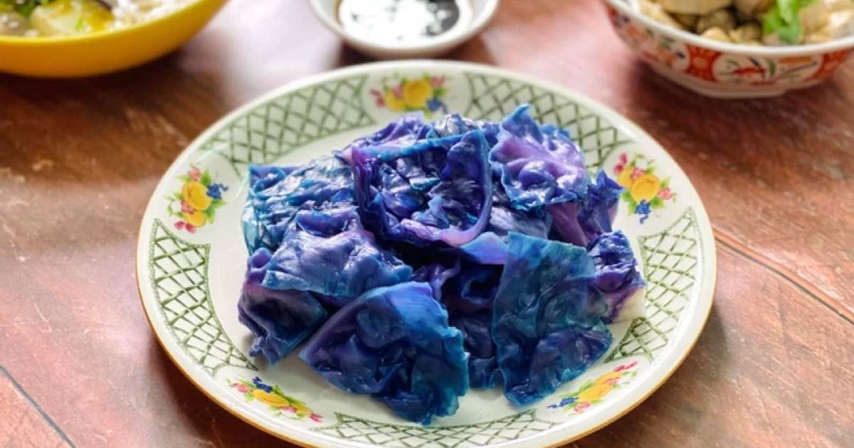 Bắp Cải Tím Luộc