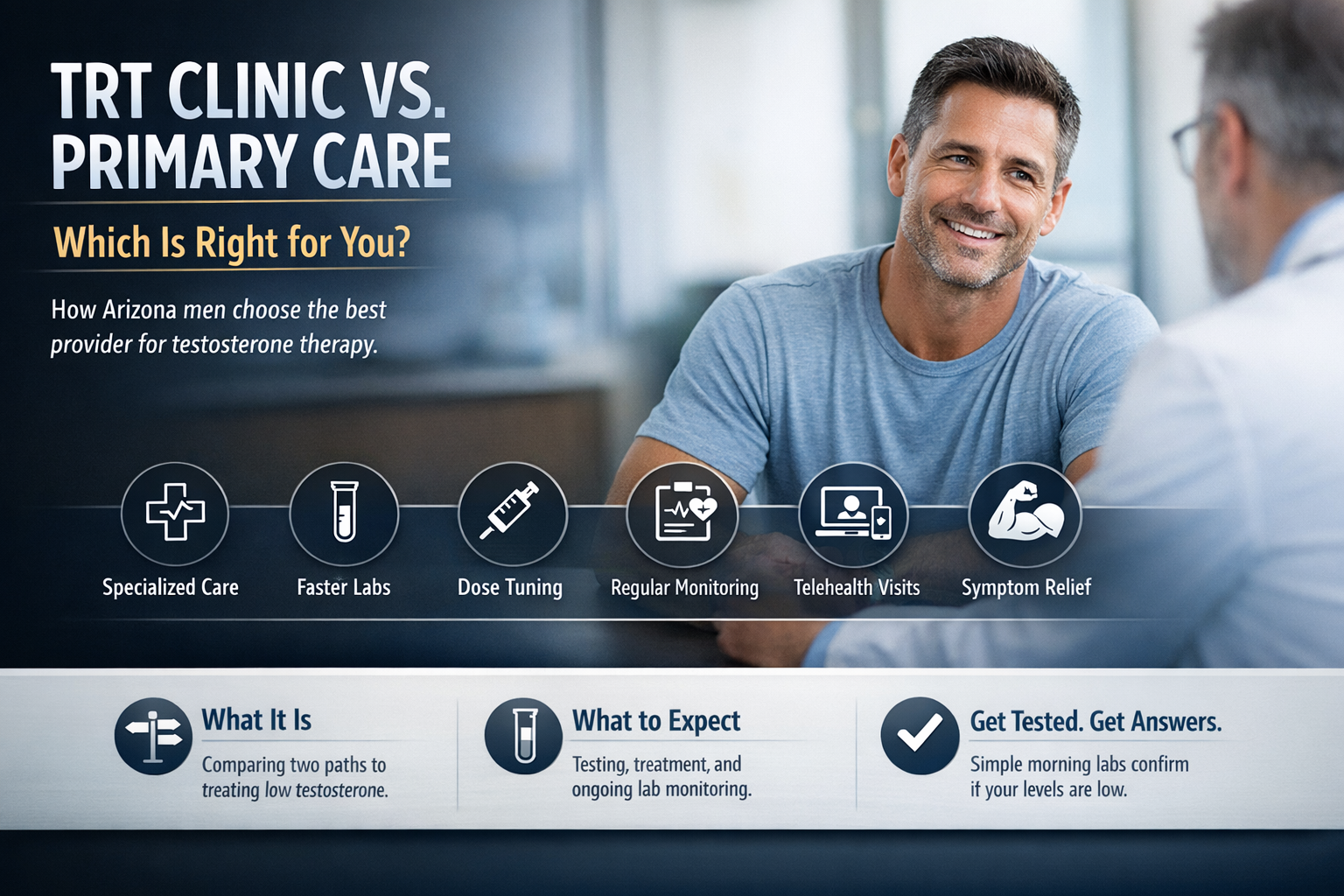 TRT Clinic vs. Primary Care Doctor: Which Is Right for You?