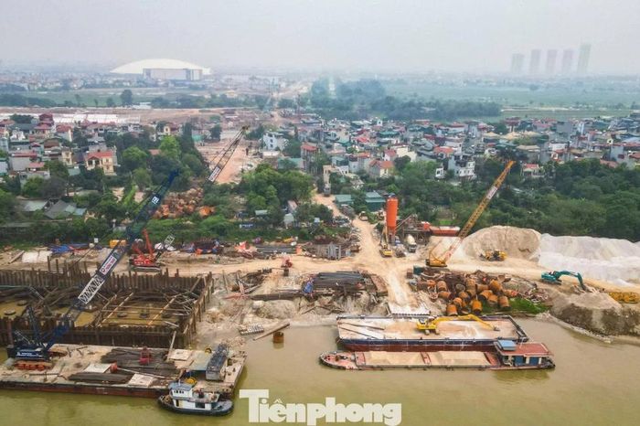 Toàn cảnh tiến độ 'siêu dự án' cầu Tứ Liên gần 20.000 tỷ đồng - Báo Tiền Phong