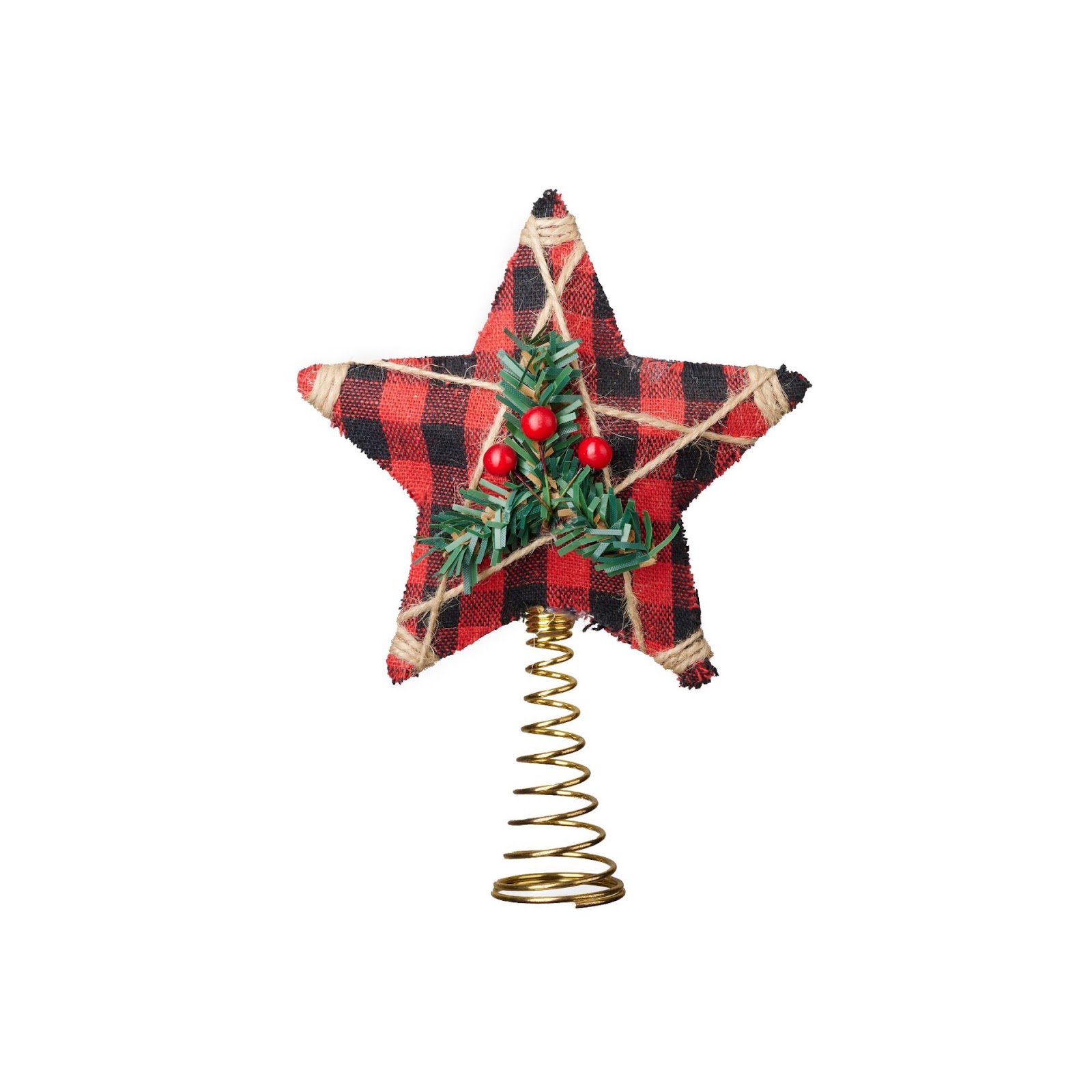 Dekorative Weihnachtsbaum-Spitze aus Stoff