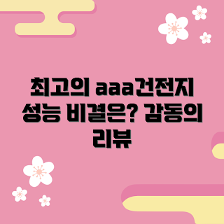aaa건전지 성능, aaa건전지 추천, aaa건전지 왜 좋은가, aaa건전지 구매 가이드