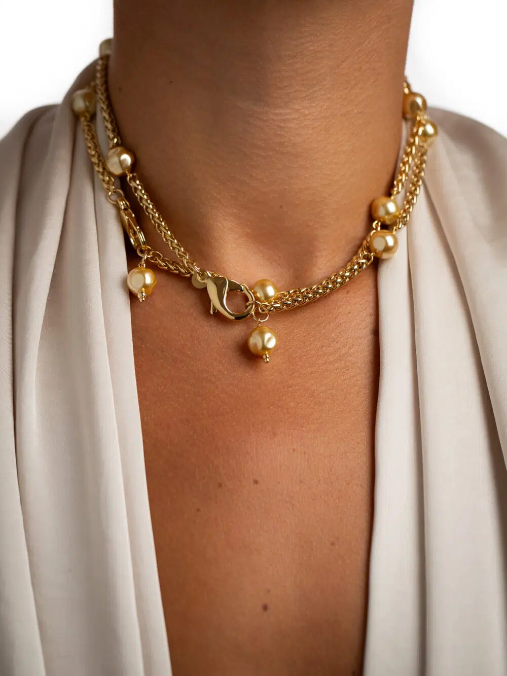 Колье-чокер Linette со вставками ювелирного жемчуга