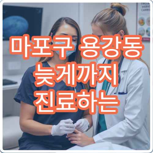 마포구 용강동 늦게까지 진료하는 피부과 병원 찾기