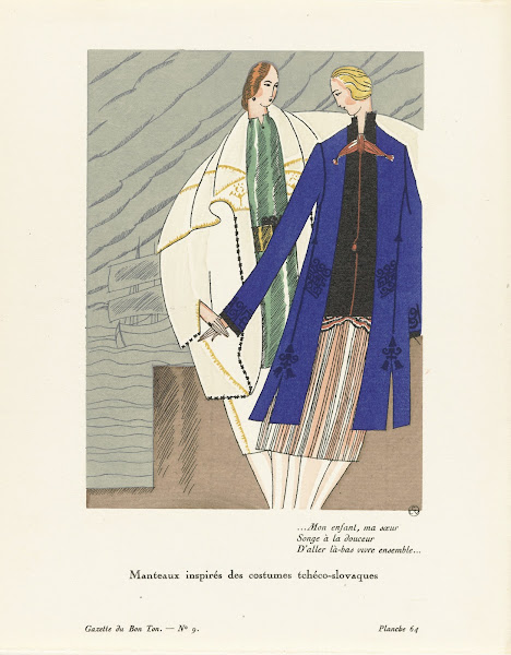 Manteaux inspirés des costumes tchéco slovaques 1921