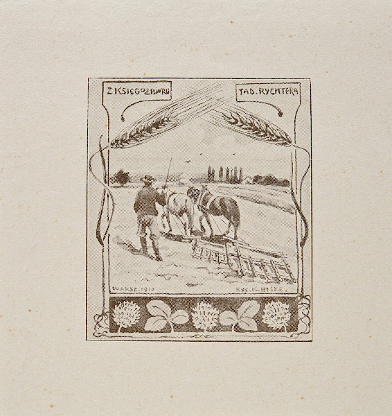 Bookplate of Tadeusz Rychter 1910