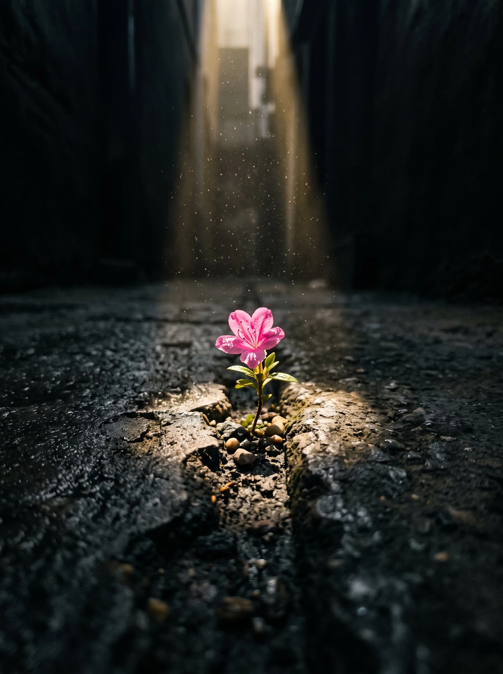 Una toma macro cinematográfica de
