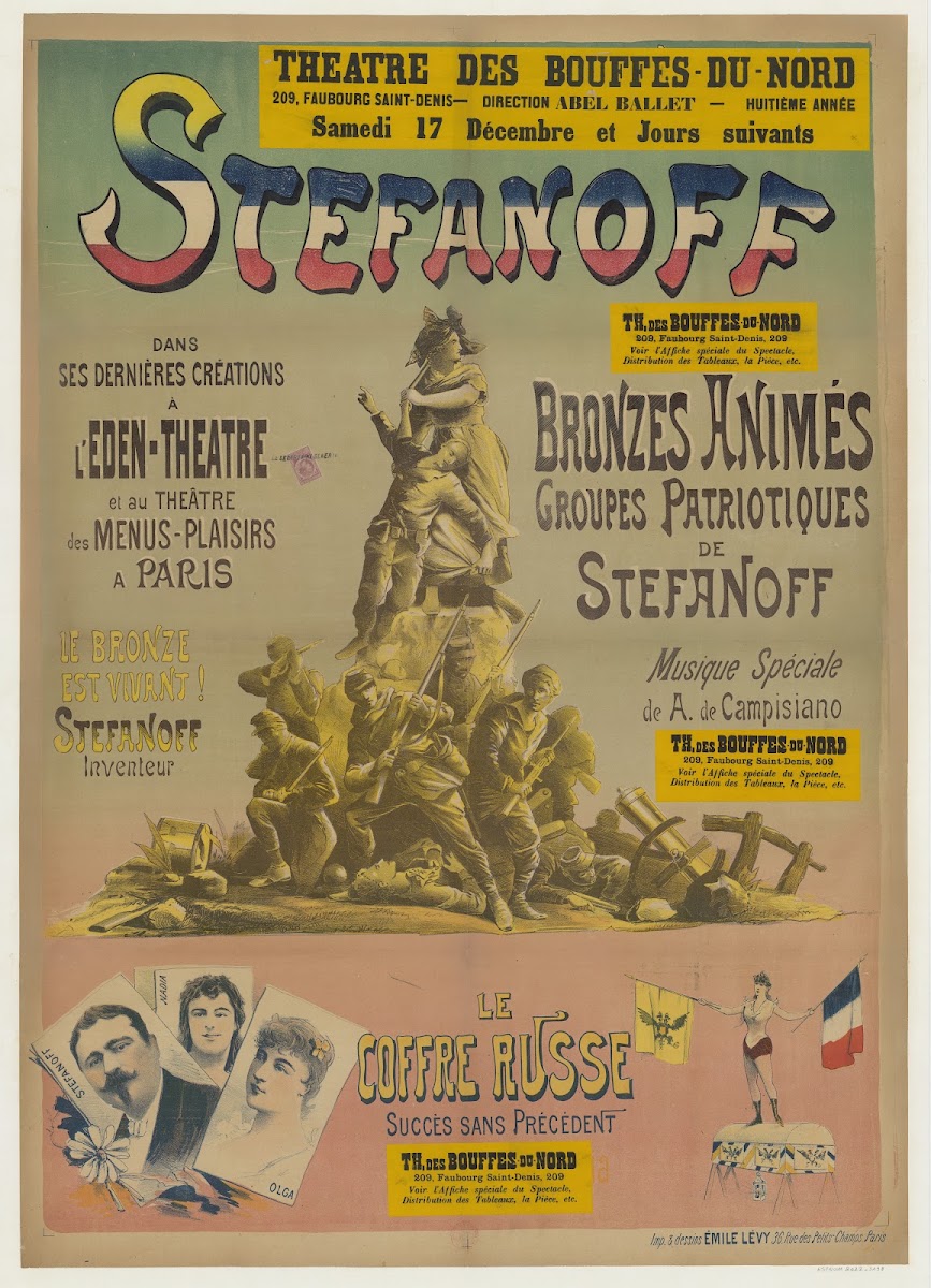 Théâtre des Bouffes du Nord Stefanoff dans ses dernières créations à lEden Théât