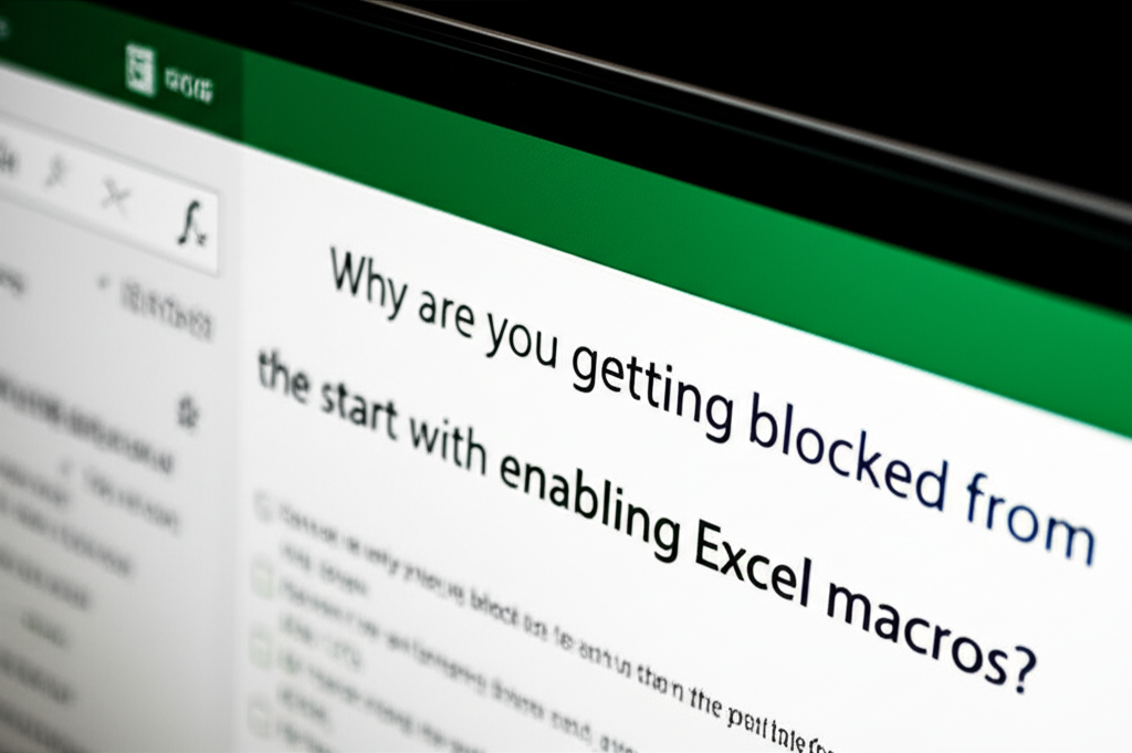 엑셀 매크로 사용 설정, 왜 시작부터 막힐까?