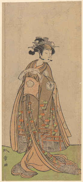 One of the Segawas Holding a Letter 18th century