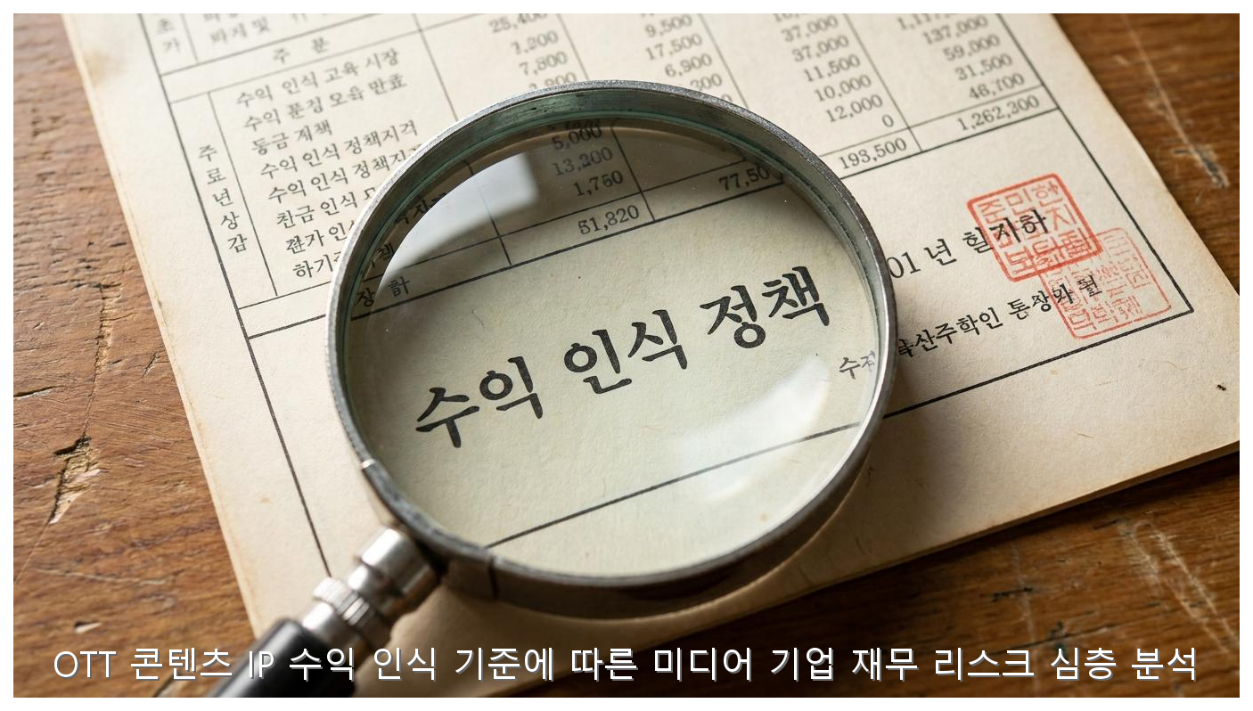 OTT 콘텐츠 IP 수익 인식 기준에 따른 미디어 기업 재무 리스크 심층 분석 핵심 안내 및 분석 인포그래픽 (7)