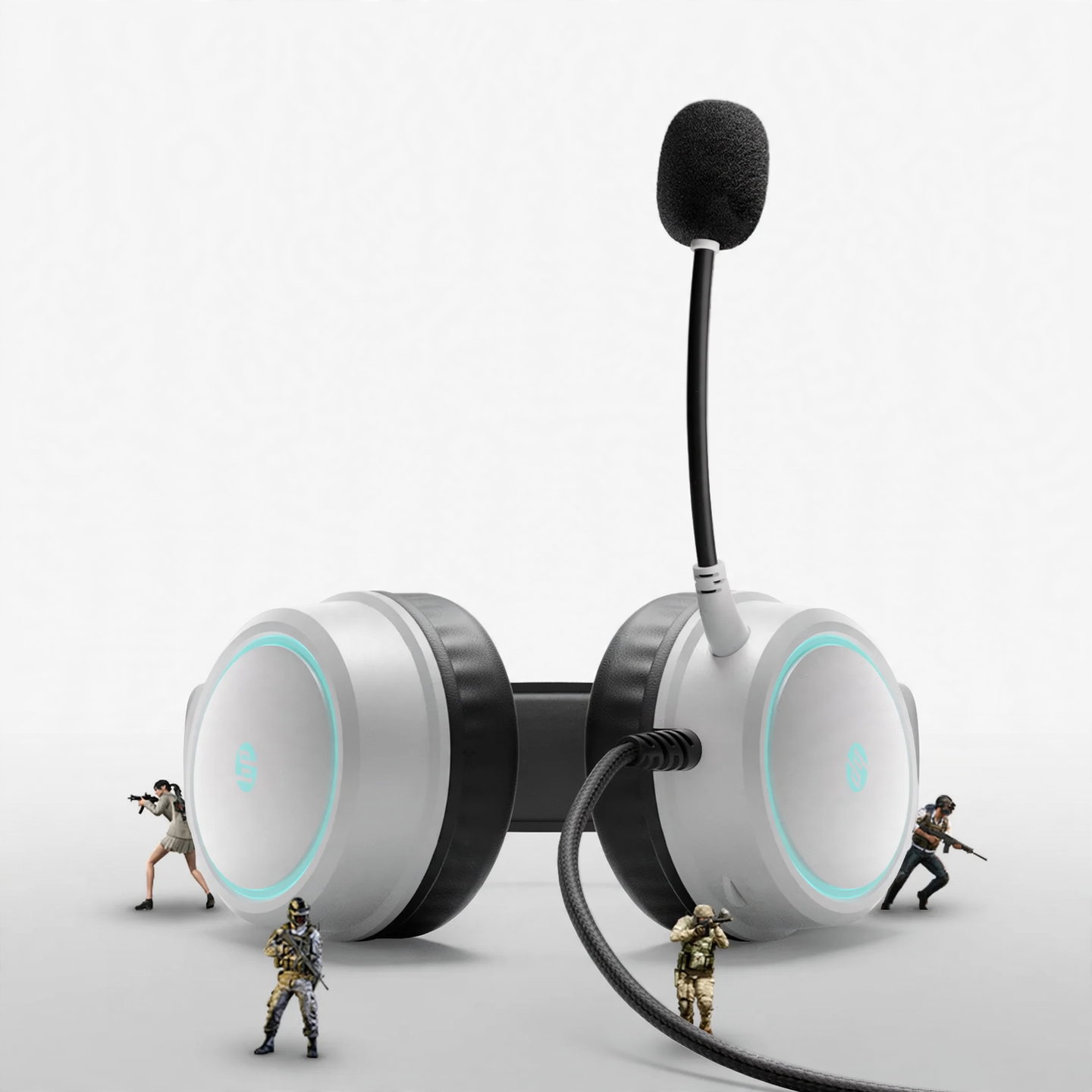 Gaming headphones model 8008U, wired