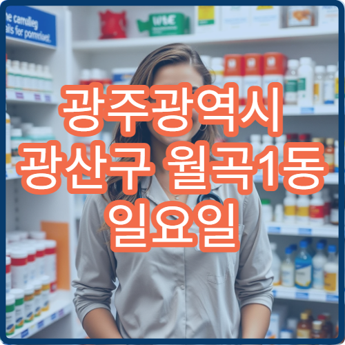 광주광역시 광산구 월곡1동 일요일 당번약국 감기약·해열제 구매 가능