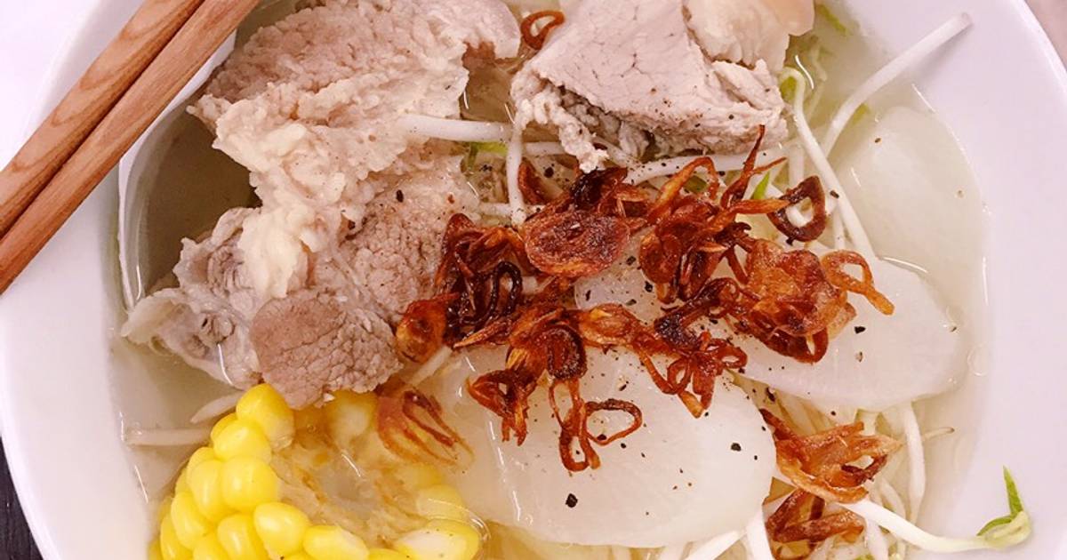 Nui nấu giò bằng nồi cơm điện