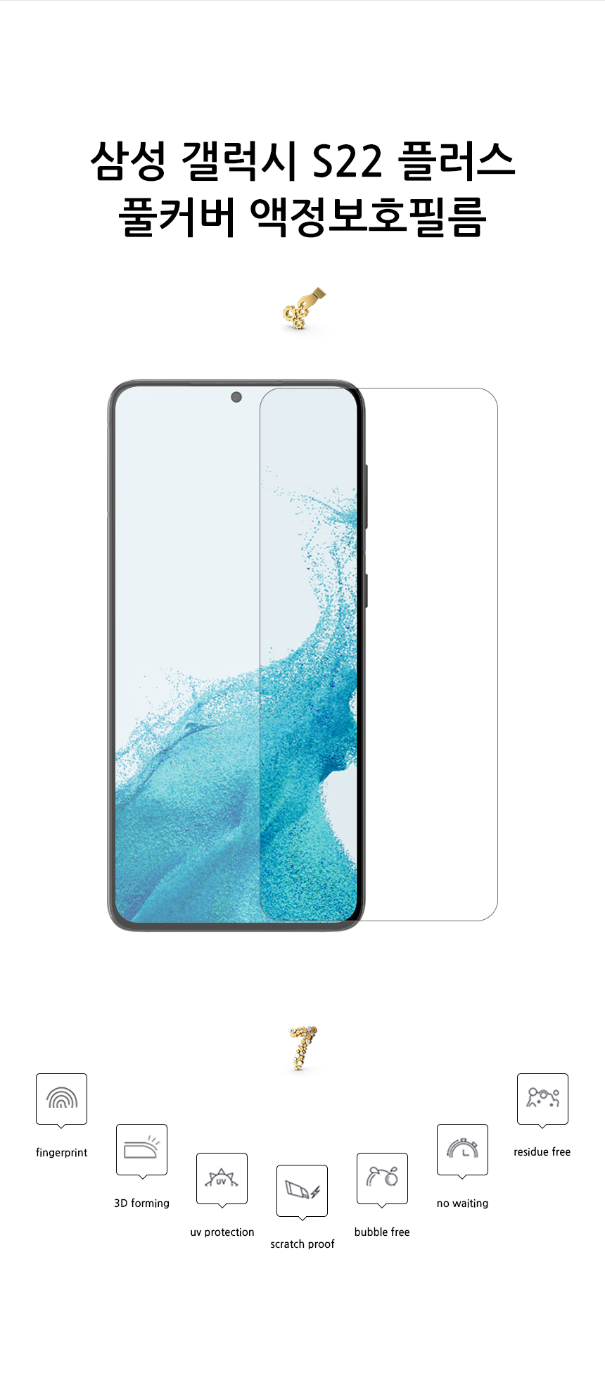 realook samsung galaxy s22 plus full cover screen protector