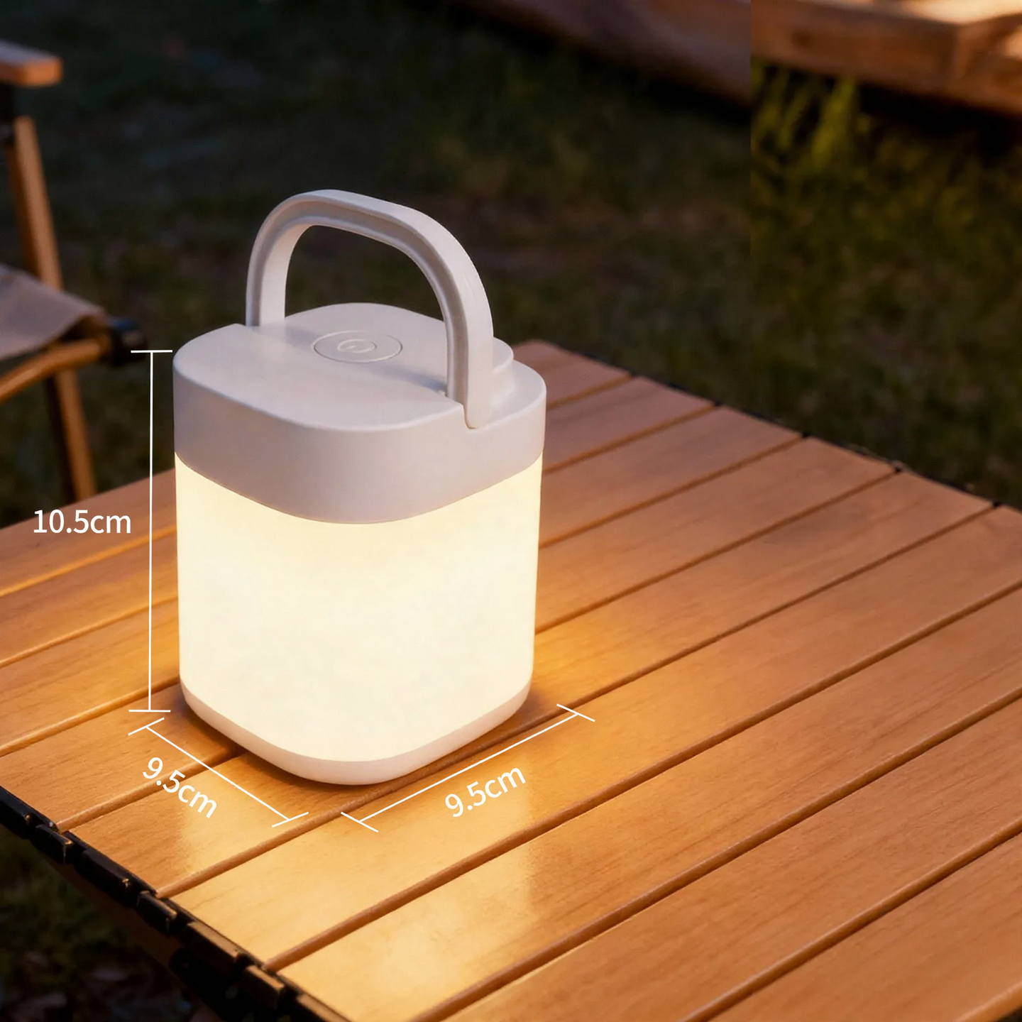 LED camping lamp with battery and emergency light function