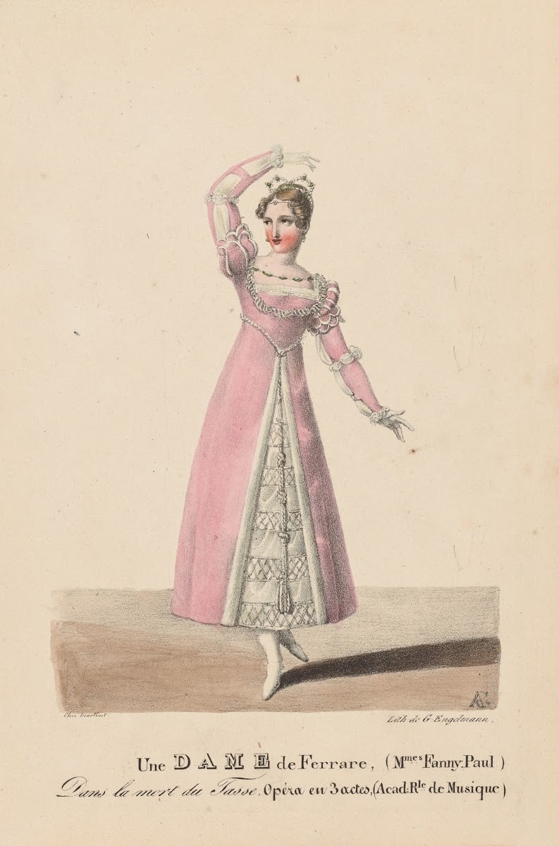 Une dame de Ferrare Mmes Fanny Paul dans La mort du Tasse opéra en 3 actes 1821