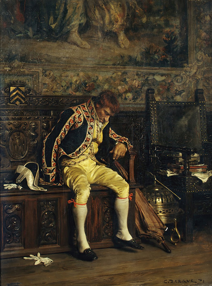 A Footman Sleeping 1871