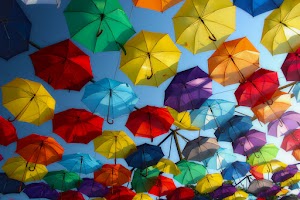Colorful Umbrellas Wallpaper