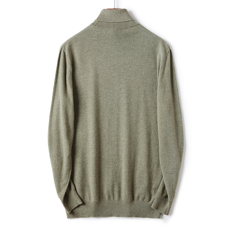 Men's merino wool turtleneck sweater