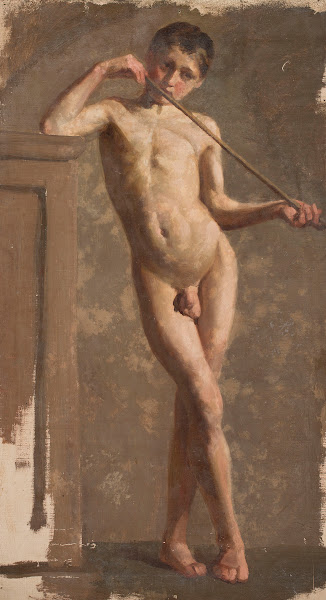 Nude of a standing boy 1873