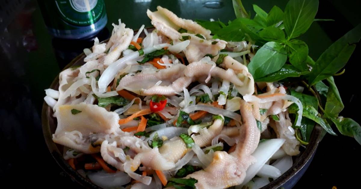 Nộm chân vịt rút xương