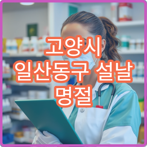 고양시 일산동구 설날 명절 가정의학과 진료 병원 안내