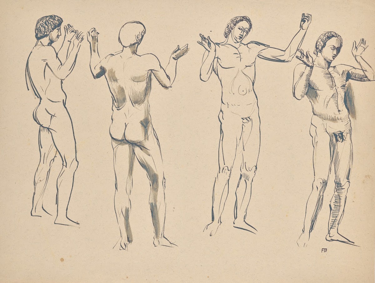 Vier Skizzen zum Redner 1921