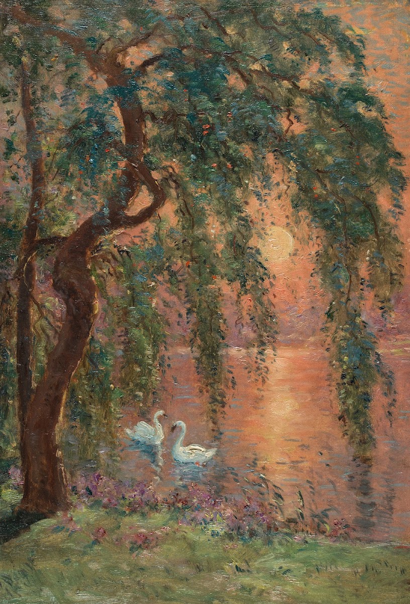Le lac damour  le saule pleureur 1918
