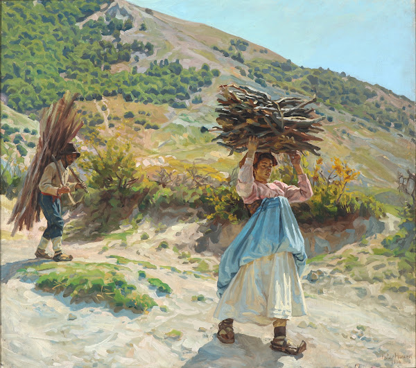 Italienske brændesamlere 1904