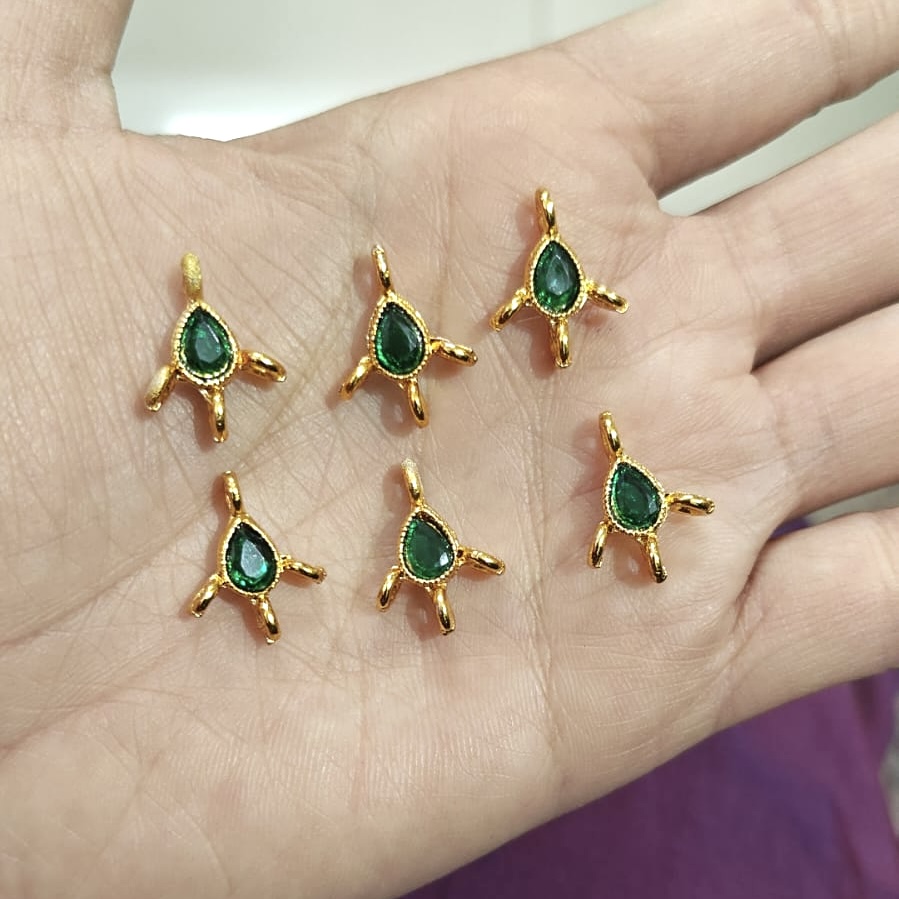 Green Drop Latkan Pendent (pack of 6)