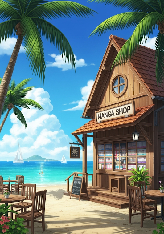 Idyllic Tropical Manga Shop