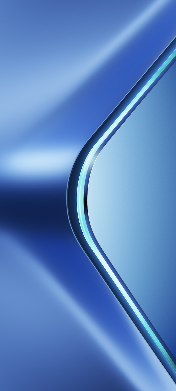 Abstract Blue Glowing Edge Design - Abstract Digital Art Full HD iPhone Wallpaper (1080x2400)