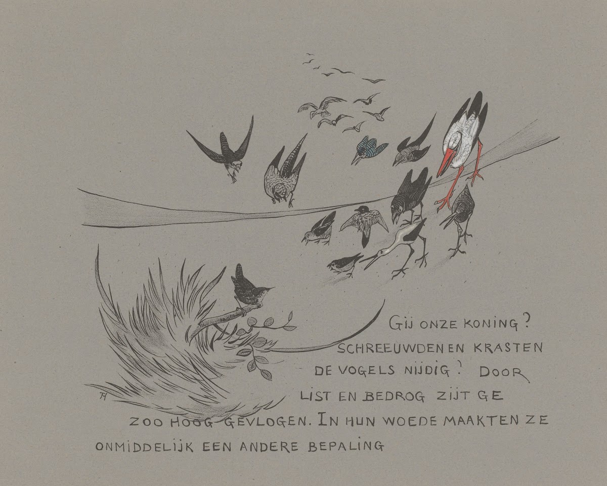Boze menigte vogels weigert winterkoning zijn overwinning 1892