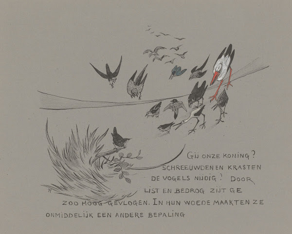 Boze menigte vogels weigert winterkoning zijn overwinning 1892