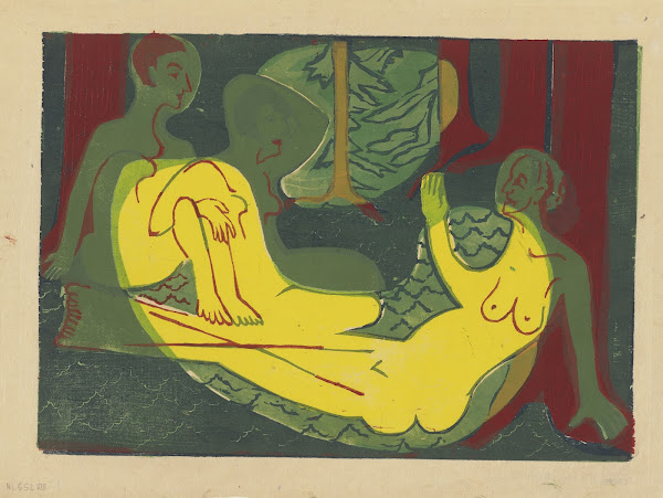 Three Nudes in the Forest 1933