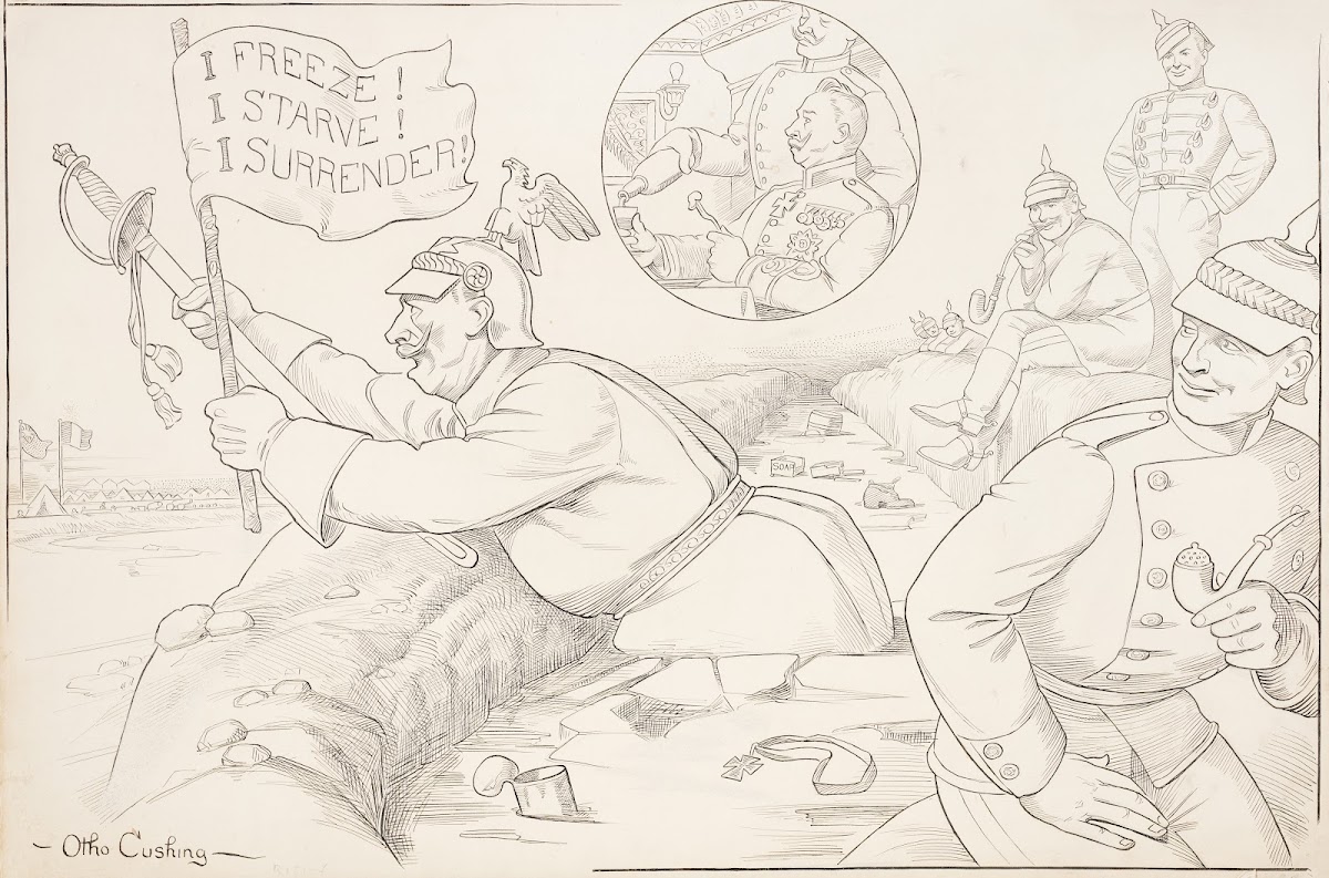 What might have happened if HIM occupied a frozen trench for a day or two 1915