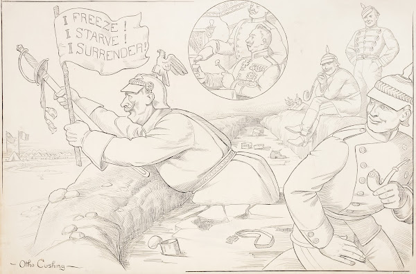 What might have happened if HIM occupied a frozen trench for a day or two 1915