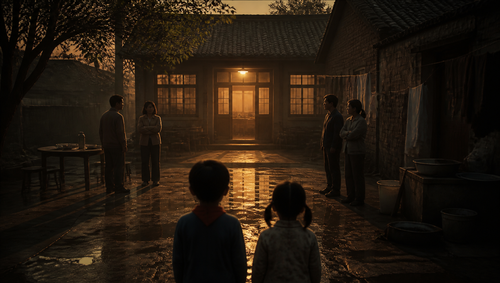 In My Prime series poster-style image with two children and a small-town 1980s family setting