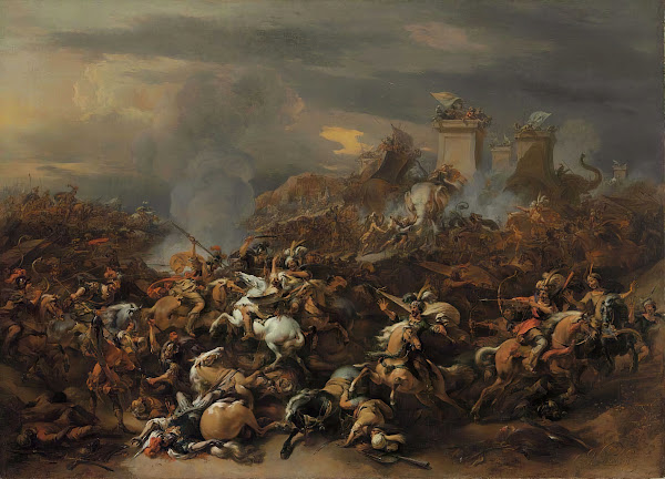 The Battle between Alexander and Porus