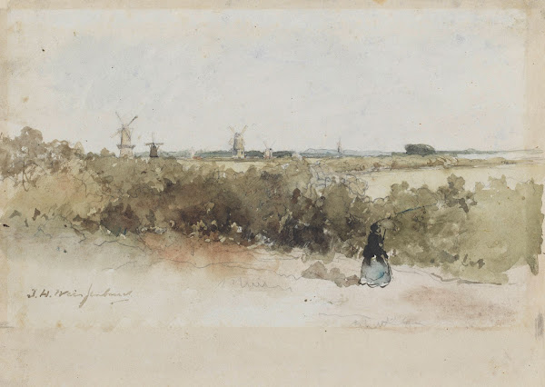 Landschap met windmolens 1834   1903