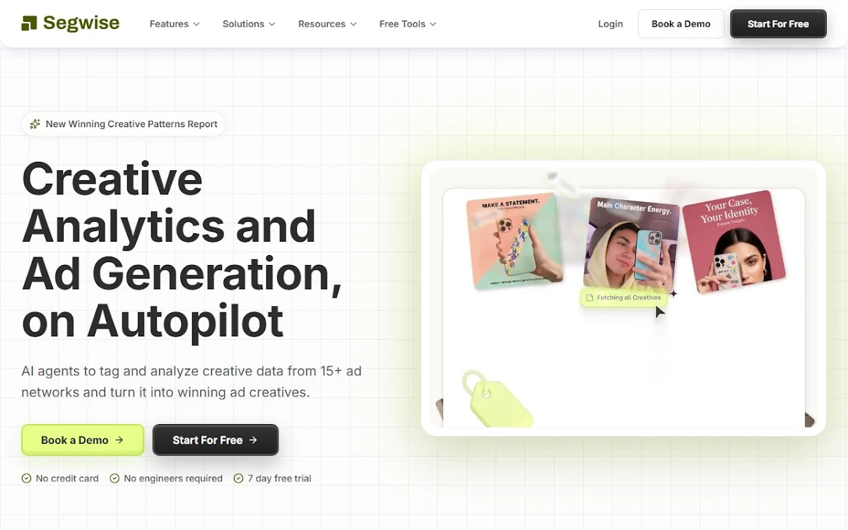 Captura de Segwise.ai