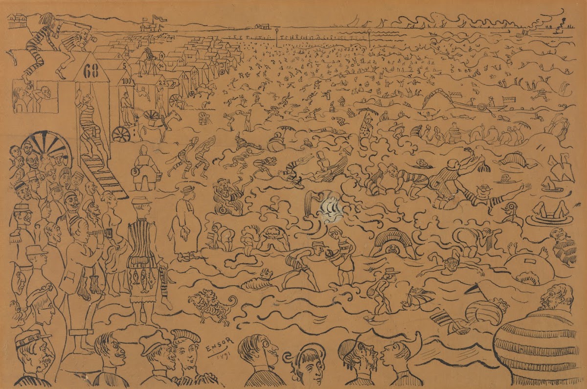 De baden van Oostende 1891