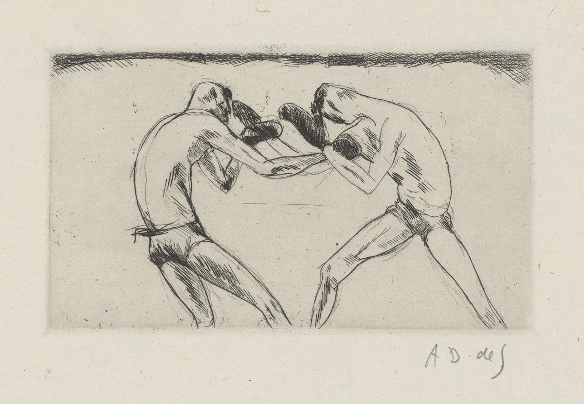 Tableau de la boxe illustré de 29 gravures à leau forte pl 11 1923