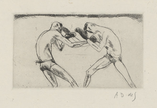 Tableau de la boxe illustré de 29 gravures à leau forte pl 11 1923