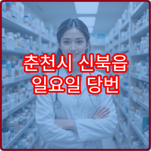 춘천시 신북읍 일요일 당번 약국 위치와 영업시간 한눈에 정리