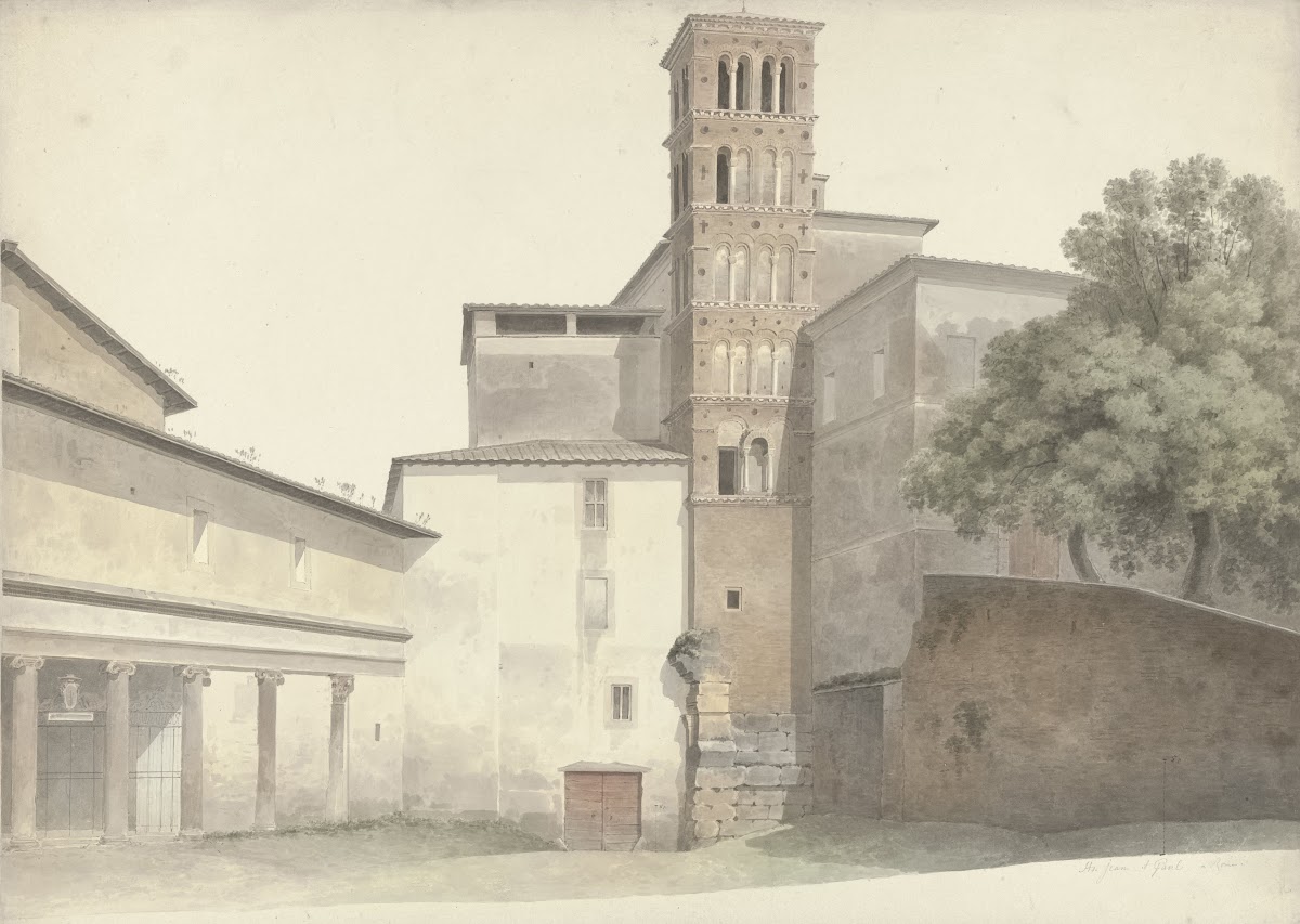 Basilica and Monastery of SS Giovanni e Paolo in Rome c 1809   c 1812