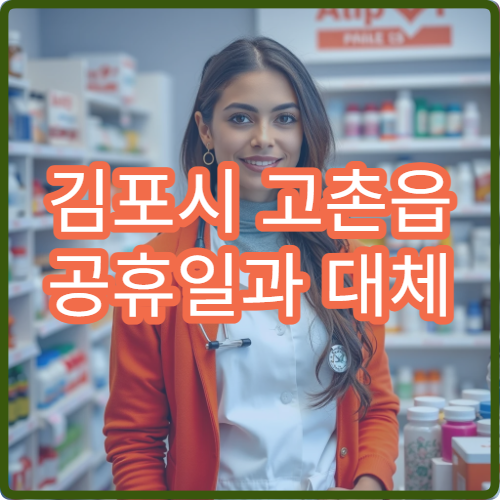김포시 고촌읍 공휴일과 대체 공휴일에도 영업하는 당번 약국 찾기